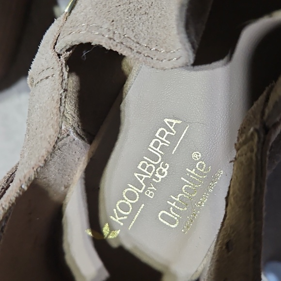 Koolaburra by UGG Ortholite Chic Suede Open-Toe Sandals - Picture 2 of 8